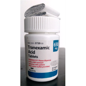 ACIDO TRANEXAMICO TABLETAS ACIDO TRANEXAMICO TABLETAS 650MG CON 30 TABLETAS